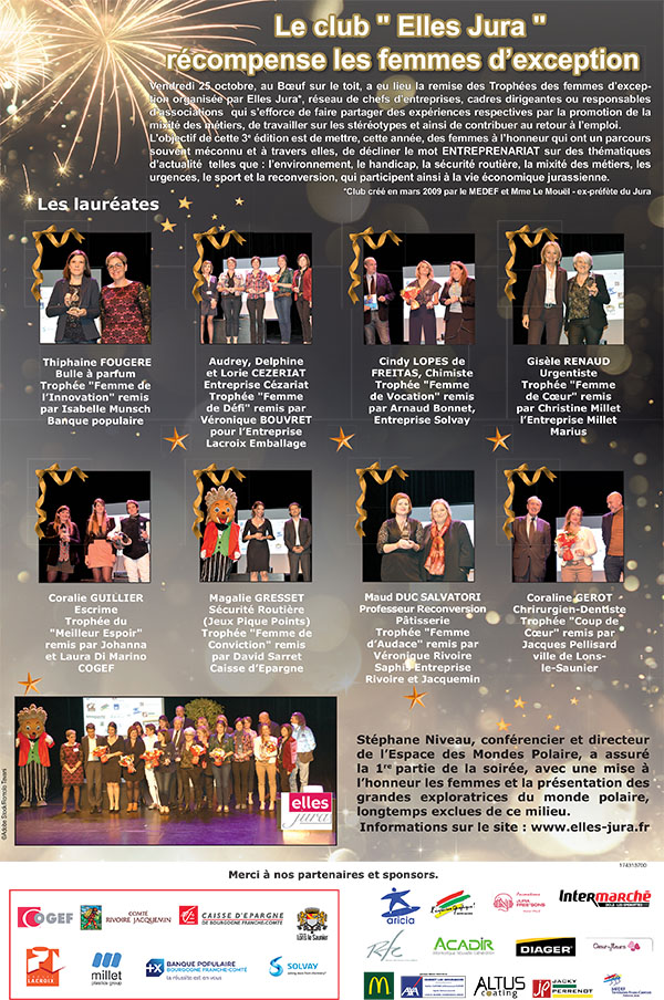Trophée ELLES JURA 2019 Trophée ELLES JURA 2019